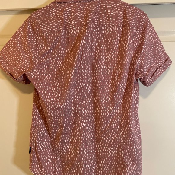 Men's Small John Varvatos Pink Short Sleeve Button Down - Picture 3 of 3